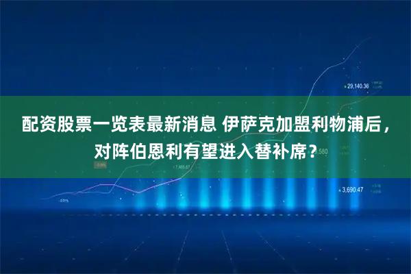 配资股票一览表最新消息 伊萨克加盟利物浦后，对阵伯恩利有望进入替补席？